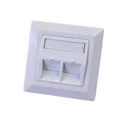 Zásuvka neosazená universální 2 port - 80x80