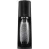 SodaStream Terra Black výrobník sody, mechanický, 1l láhev SodaStream Fuse, bombička s CO2, černý
