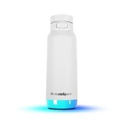 HidrateSpark PRO 2 chytrá lahev s brčkem, 950 ml, bílá