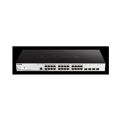 D-Link DGS-1210-28P/ME/E 24-Port 10/100/1000BASE-T PoE + 4-Port 1 Gbps SFP Metro Ethernet