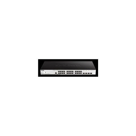 D-Link DGS-1210-28P/ME/E 24-Port 10/100/1000BASE-T PoE + 4-Port 1 Gbps SFP Metro Ethernet
