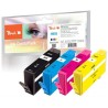 PEACH kompatibilní cartridge HP No 655 MultiPack, bk, c, m, y, 1x19ml, 3x12ml