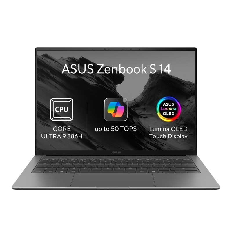ASUS Zenbook S 14 OLED/UX5406AA-OLED234XZ/U9-386H/14"/2880x1800/T/32GB/1TB/Intel int/W11P/Gray/2R
