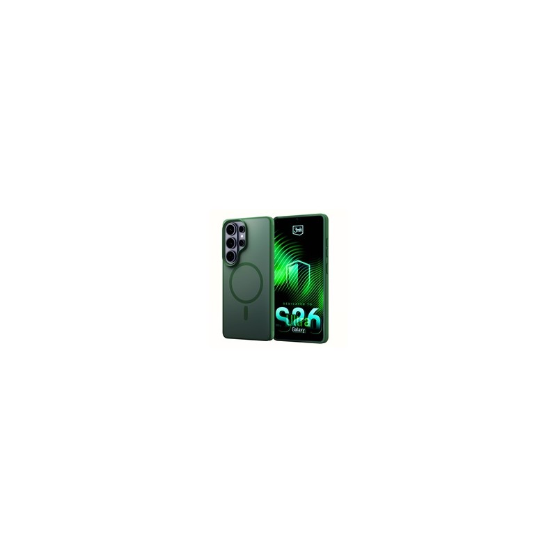 3mk ochranný kryt Smoke MagCase Green pro Samsung Galaxy S26 Ultra