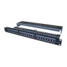 DATACOM Patch panel 24p.CAT6 1U 3x8 LSA, STP 19" černý s vyvázáním