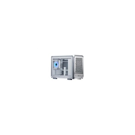 Cooler Master case MasterFrame 400 Mesh Silver, mATX, Průhledná bočnice, 1x 120 mm ARGB Fan, Střibrná