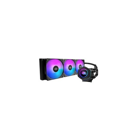Cooler Master vodní chladič MasterLiquid Core Nex Digital 360 Black ARGB, 3x 120mm, ARGB, LGA1851, AM5, Černá