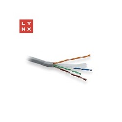 LYNX UTP kabel, Cat6, PVC (Eca), celoměděný, vnitřní, šedý, box 305m