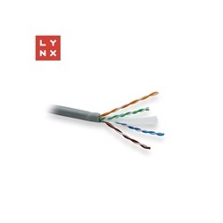 LYNX UTP kabel, Cat6, LSOH, celoměděný, vnitřní, šedý, box 305m