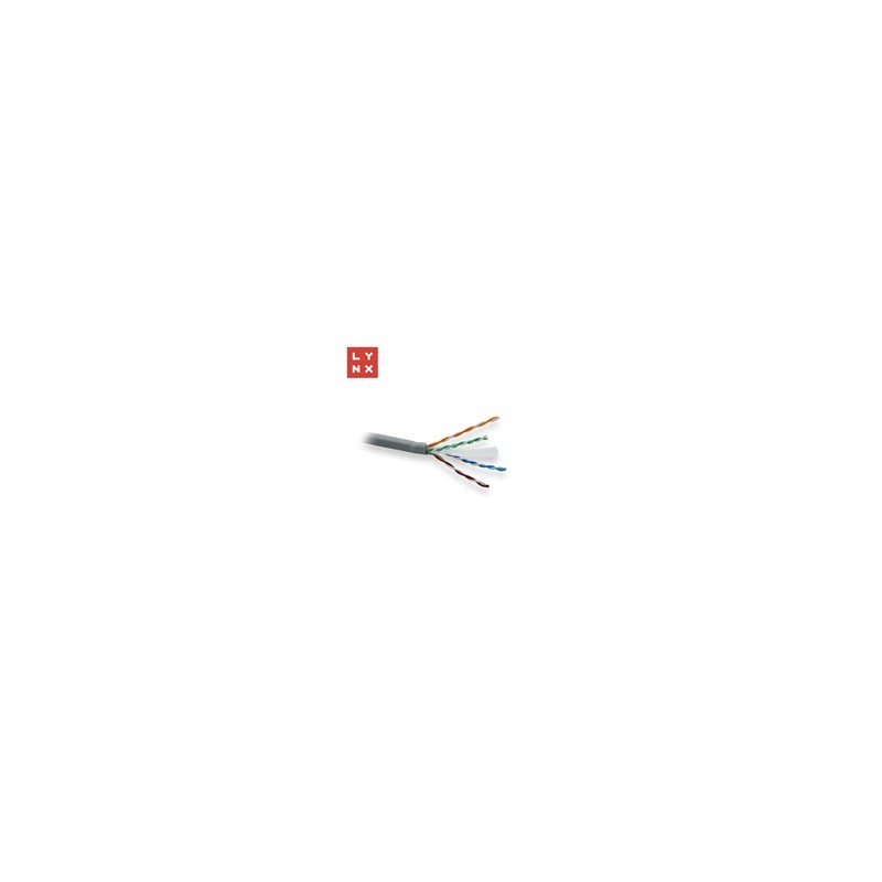 LYNX UTP kabel, Cat6, LSOH, celoměděný, vnitřní, šedý, box 305m