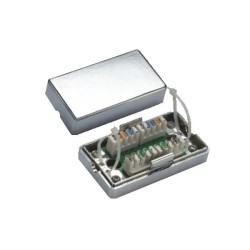 DATACOM Spojovací BOX STP Cat5e (2* zářez. pole) Silver