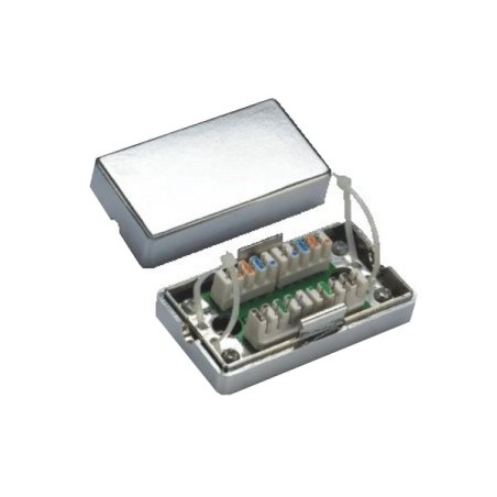 DATACOM Spojovací BOX STP Cat5e (2* zářez. pole) Silver