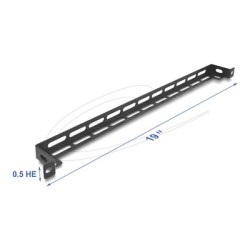 Delock 19 0.5U L-shaped panel 50 mm wit, Delock 19 0.5U L-shaped panel 50 mm wit