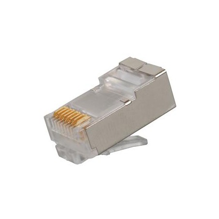 Konektor RJ45 CAT6 STP 8p8c na drát,100ks
