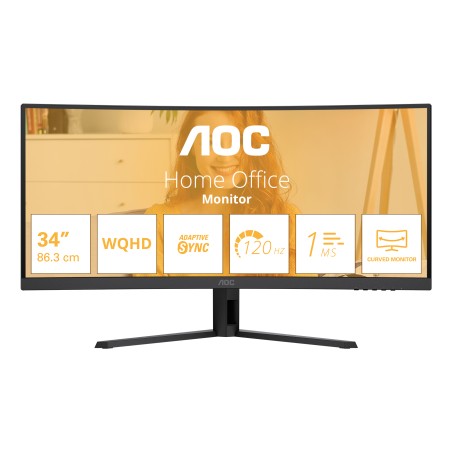 AOC MT VA LCD WLED 34" CU34B3E - 3440x1440, 120Hz, 1xHDMI, DP, Zakřivený