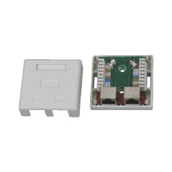 DATACOM STP dvojzásuvka nad omítku Cat5e 2 x RJ45