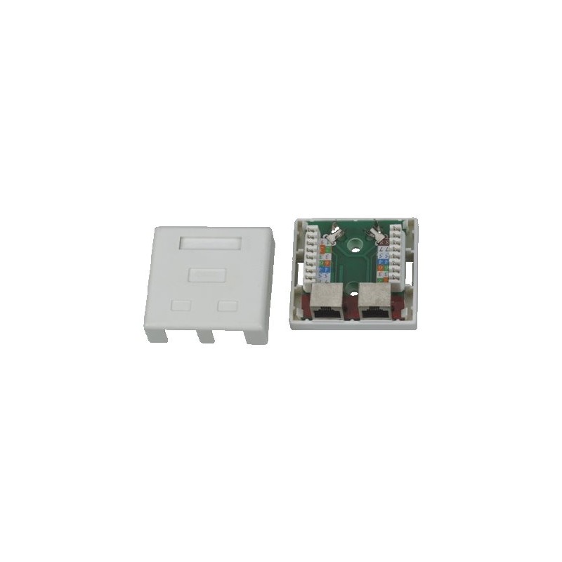 DATACOM STP dvojzásuvka nad omítku Cat5e 2 x RJ45