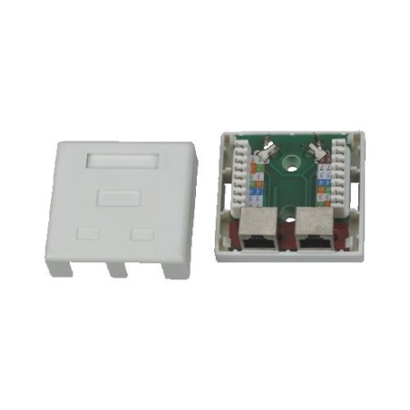 DATACOM STP dvojzásuvka nad omítku Cat5e 2 x RJ45