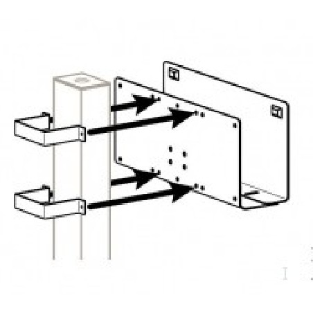 Ergotron Bracketmount Periph TO 3X3 Post/Post