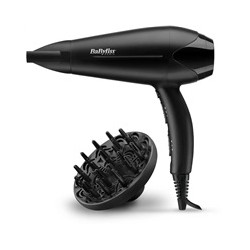 BaByliss D563DE fén, 2100 W, 2 rychlosti, 3 teploty, studený vzduch, s difuzérem, černý