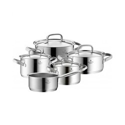 WMF sada hrnců Gourmet Plus, 5 ks, nerezová ocel Cromargan®, dno TransTherm® pro indukci