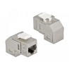 Keystone Modul RJ45 Buchse zu RJ45, Keystone Modul RJ45 Buchse zu RJ45 Buchs