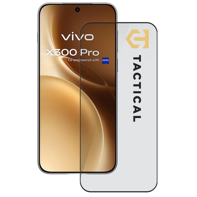 Tactical Glass Shield 5D sklo pro Vivo X300 Pro Black