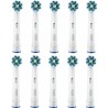 Oral-B Cross Action, náhradní hlavice 10 ks, bílé, oscilačně-rotační technologie, efektivní odstranění plaku