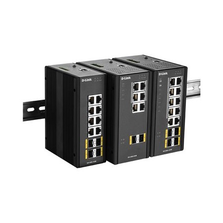 D-Link DIS-300G-14PSW Industrial Gigabit Managed PoE Switch with SFP slots