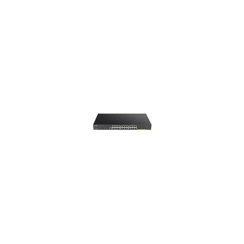 BAZAR - D-Link DGS-1250-28XMP 28-port Gigabit Smart PoE Switch, 24x GbE PoE+, 4x SFP+, PoE 370W - Poškozený obal (Komple