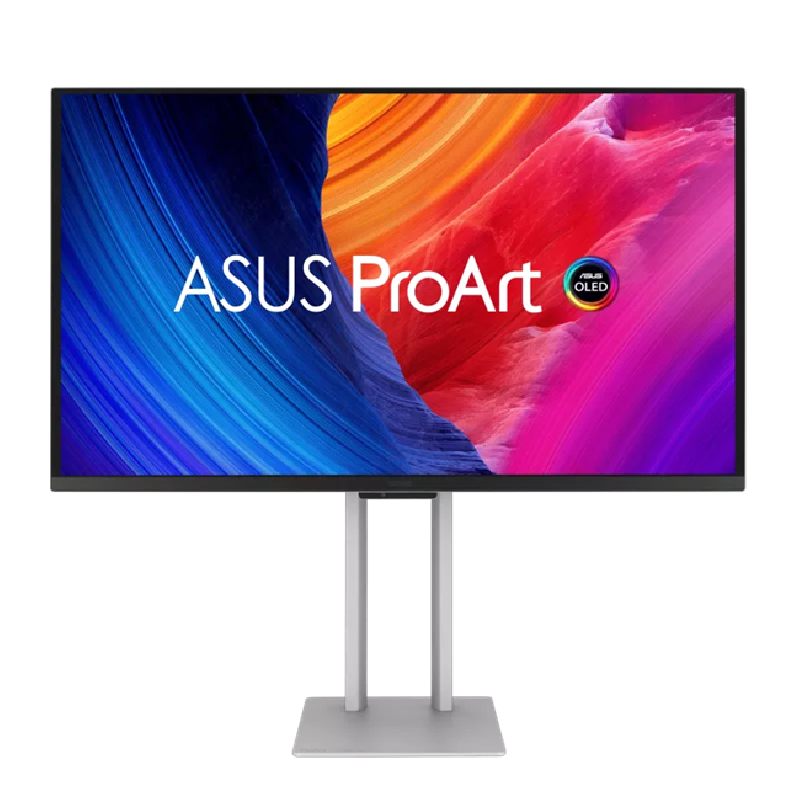 ASUS LCD 27" PA27UCDMR ProArt Display, 4K UHD, QD-OLED, Ultraslim, 240Hz, 0,1ms, HDR10, 99% DCI-P3, Thunderbolt4, Silver
