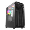 VeinX case OD15A-BK, ATX, Průhledná bočnice, Černá, bez ventilátorů