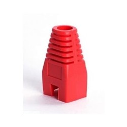 Ochrana pro konektor RJ45, non-snag-proof - červená, 100ks