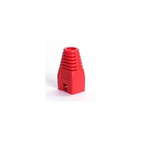 Ochrana pro konektor RJ45, non-snag-proof - červená, 100ks