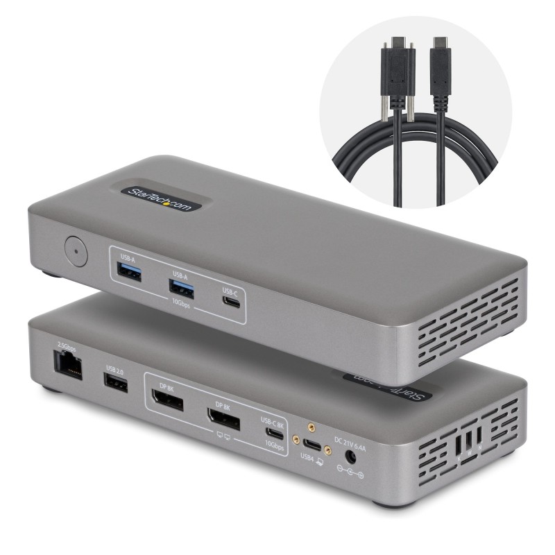 Startech Dual-DP USB4 Dock 100W PD/144HZ 100W PD Driverless