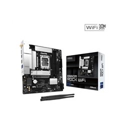 ASRock MB Sc LGA1851 B860M ROCK WIFI, Intel B860, 2xDDR5, 1xHDMI, 1x DP, WiFi, mATX