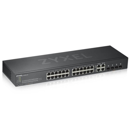 Zyxel GS1920-24V2 28-port Gigabit WebManaged Switch, 24x gigabit RJ45, 4x gigabit RJ45/SFP, fanless