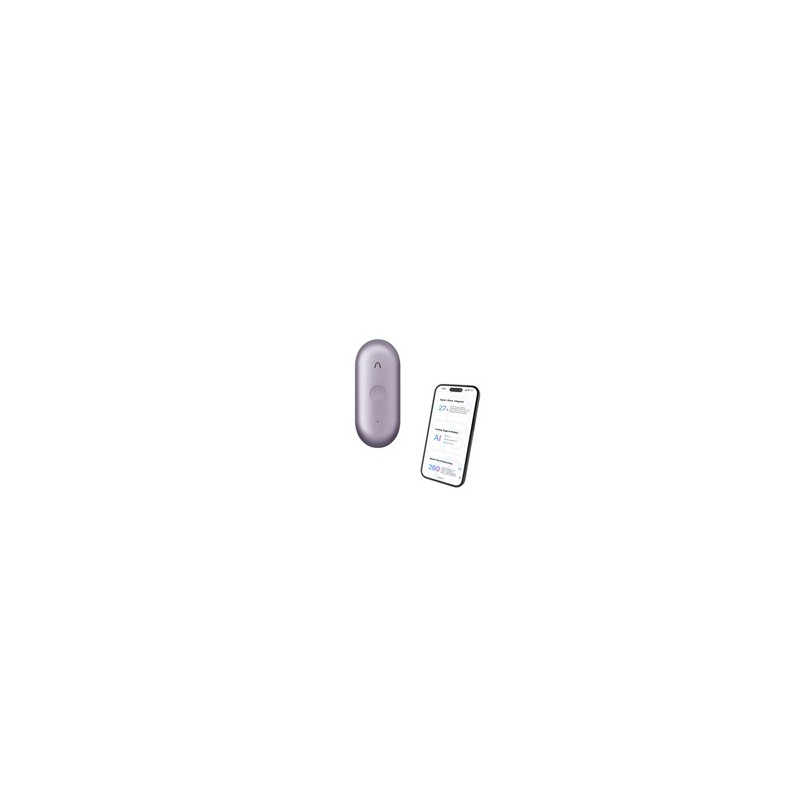 PLAUD Note Pin S Purple - AI hlasový záznamník + náramek a šňůrka na krk
