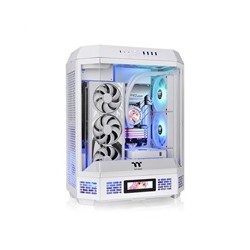 THERMALTAKE Case The Tower 600, ATX, Průhledná bočnice, 2x 140mm Fan, bílá