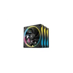 DEEPCOOL Ventilátor FL12 SE 3v1, 3x120mm, ARGB, černá