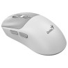 GENIUS NX-8260S BT White/ 2400 dpi/ bezdrátová/ duální BT+2,4GHz/ tichá/ rychlé nabíjení/ ultralehká/ Copilot/ bílošedá