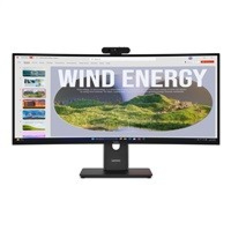 LENOVO LCD T34WD-40+MC60 - 34",VA,21:9,3440x1440,120Hz,300cd/m2,3000:1,4ms,HDMI,DP,USBHub,USB-C(100W PD),RJ45,Nákl,Zdvih
