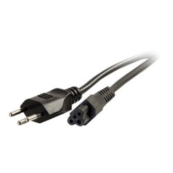 C2G Swiss Laptop Power Cord - Elektrický kabel - IEC 60320 C5 do SEV 1011 (M) - AC 250 V - 2 m - lisovaný - černá - výcarsko