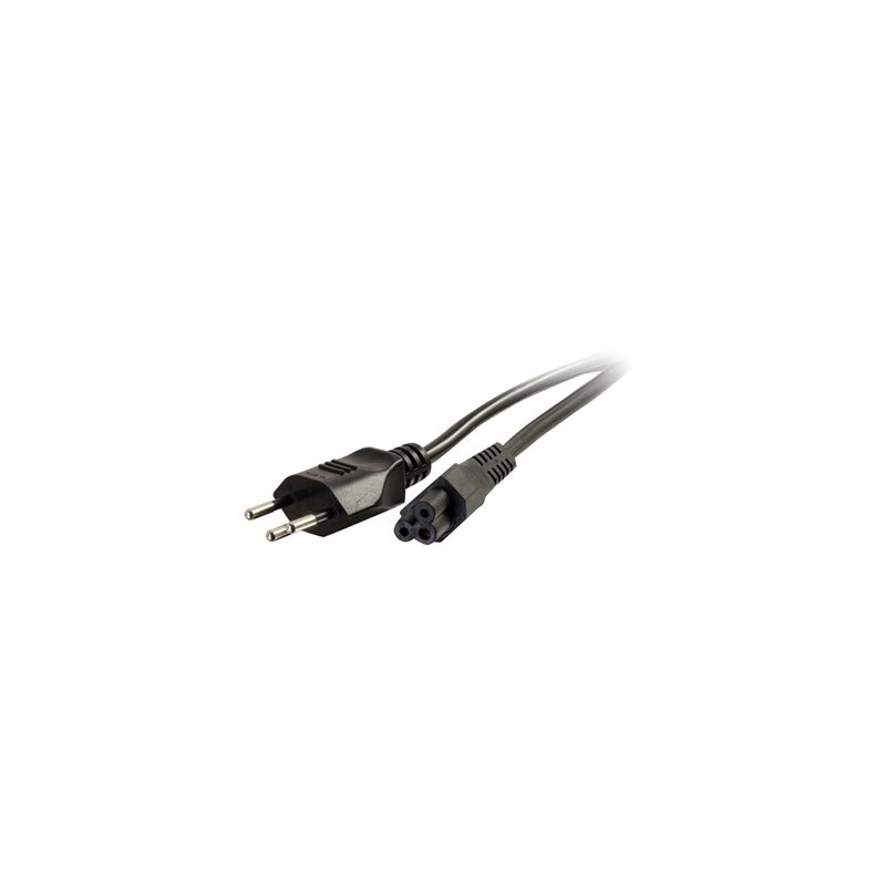 C2G Swiss Laptop Power Cord - Elektrický kabel - IEC 60320 C5 do SEV 1011 (M) - AC 250 V - 2 m - lisovaný - černá - výcarsko