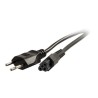 C2G Swiss Laptop Power Cord - Elektrický kabel - IEC 60320 C5 do SEV 1011 (M) - AC 250 V - 2 m - lisovaný - černá - výcarsko