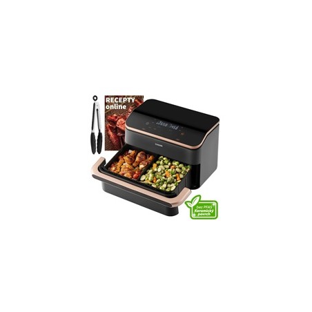Cosori Dual Blaze TwinFry chytrá horkovzdušná fritéza 10 L, keramika, černá