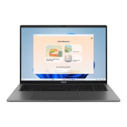 ASUS NTB Vivobook S 16 (M3607GA-OLED011W), AI 7 445, 16" 1920x1200, 16GB, 512GB SSD, Radeon, W11 Home, Matte Gray