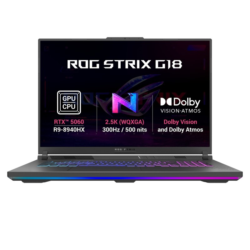 ASUS NTB ROG Strix G18 (G814PM-TT091Z), Ryzen 9 8940HX, 18" 2560 x 1600, 32GB, 1TB SSD, RTX 5060, No OS, Gray