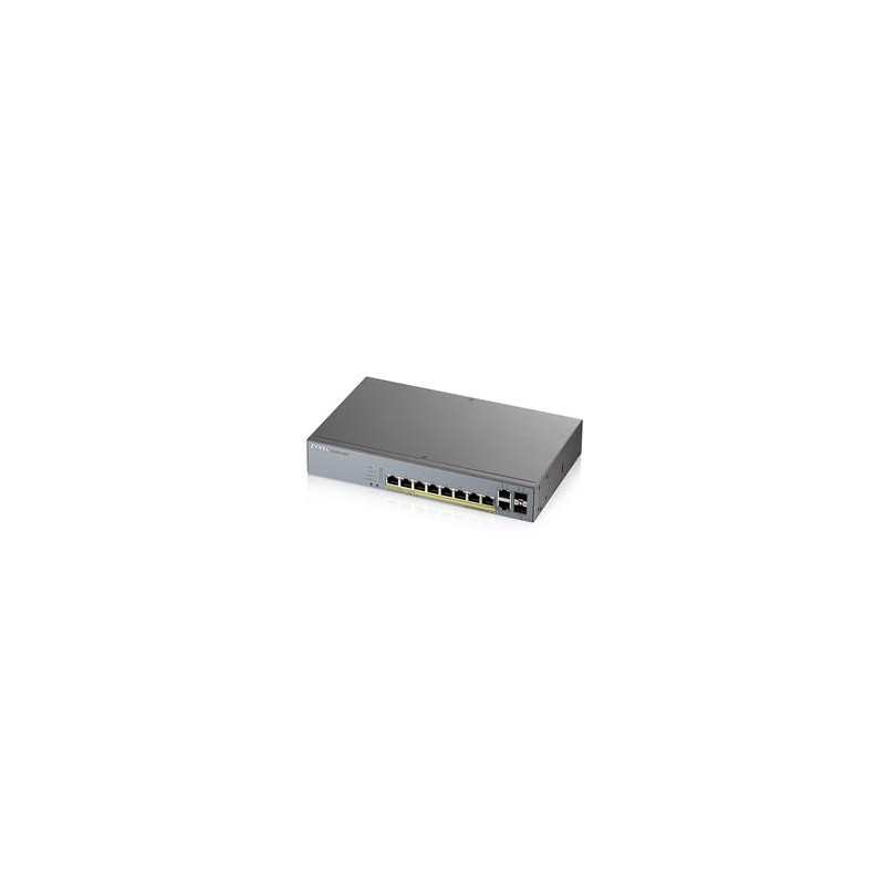 Zyxel GS1350-12HP 12 Port smart managed CCTV PoE switch, long range, 130W, 10x GbE, 2x SFP