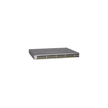 NETGEAR 48xGB PoE+ Smart Switch,2 10G,2 SFP,GS752TXP